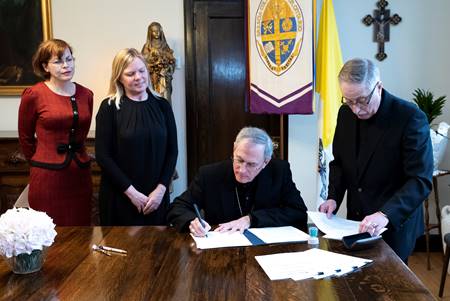 Brescia Signs New Sponsorship Agreement with The Mother St. Anne Lachance Society